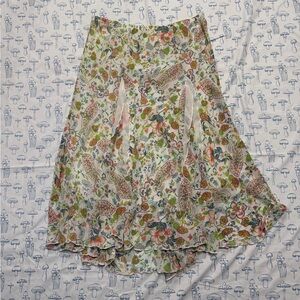 No Boundaries Cream Pleated Midi Skirt